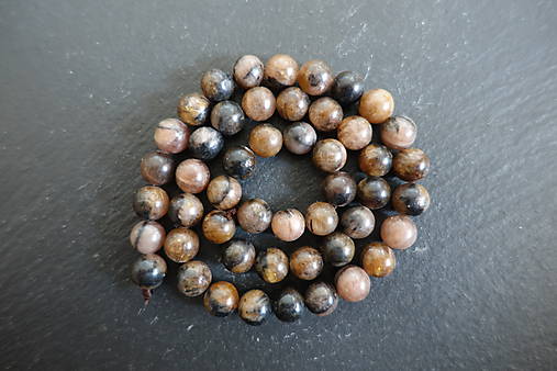 Minerály - Chiastolit (hadie oko) 8mm - 11096418_