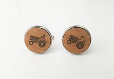 Pánske šperky - Manžetové gombíky - traktor - 11100028_