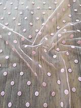 Textil - Tyl s bodkami - 11099135_