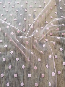 Textil - Tyl s bodkami - 11099135_