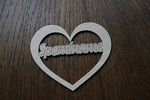Polotovary - Srdiečko spomíname - 11100312_