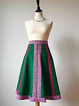 Sukne - zelená sukňa Frida - 11104694_