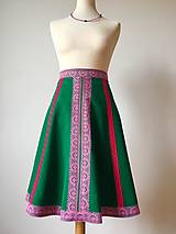Sukne - zelená sukňa Frida - 11104698_