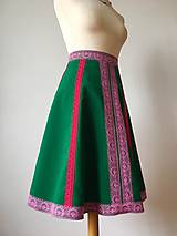 Sukne - zelená sukňa Frida - 11104699_
