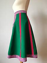 Sukne - zelená sukňa Frida - 11104700_
