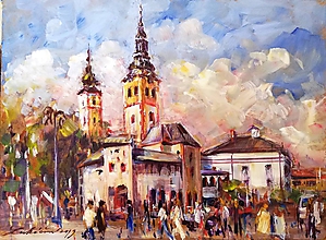 Obrazy - Banská Bystrica - námestie - 11108827_