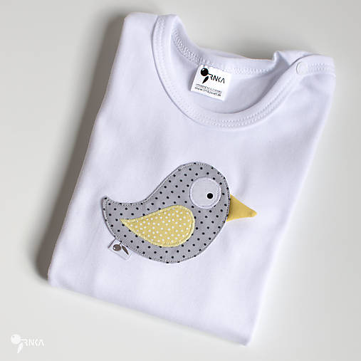 Detské oblečenie - body VTÁČIK LETÁČIK (dlhý/krátky rukáv) - 11112129_