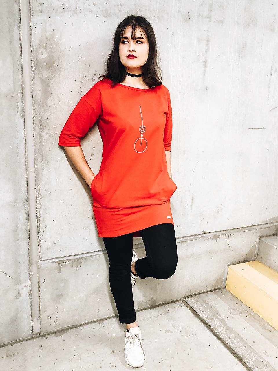 Šaty rovný strih M15-tepl-IO24 dopredaj skladu