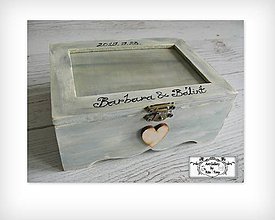 Úložné priestory & Organizácia - Krabica s fotkou-darček pre svadobčanov :) - 11116234_