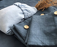 Úžitkový textil - Ľanová plachta s gumičkou (90x200 - Béžová) - 11115754_