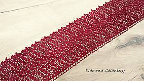 Galantéria - Krajka vínovo červená - 100 mm - 11117113_