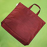 Nákupné tašky - veľká pevná nákupná taška (Zero Waste) (bordová) - 11119248_