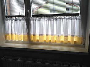 Úžitkový textil - Záclona Dáša - žltá - 11117273_