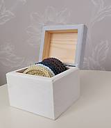 Úžitkový textil - Háčkované odličovacie tampóny v krabičke (holubičia šedá) - 11120472_