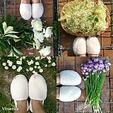 Ponožky, pančuchy, obuv - VLNIENKA barefoot papuče na doma 100% ovčia vlna MERINO BARANČEK prírodný smotanová lemovka - 11123735_