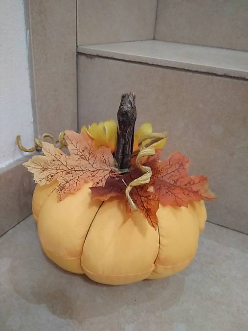 Dekorácie - Dekoratívna veľká tekvica - 11123519_