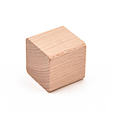 Hračky - Drevená kocka (33x33x33 mm) - sada: 4 kusy - 11123534_