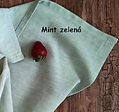 Úžitkový textil - Ľanový obrúsok  (30x40 cm  - Červená) - 11125764_