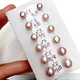 Náušnice - Freshwater Pearls Stainless Steel Stud Earrings / Puzetové náušnice so sladkovodnými perlami chirurgická oceľ /N0019 (č.3) - 11127989_
