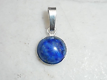Náhrdelníky - Lapis-lazuli-in silver- - 11130089_