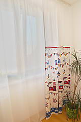 Úžitkový textil - Záclona do detskej izby - kolekcia Námorník - 11127078_