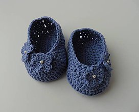 Detské topánky - Detské papučky/topánočky (Detské papučky/topánočky - modro fialová) - 11129109_
