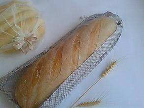Úžitkový textil - Vrecúško na chlieb a pečivo - sivé (Dlháň) - 11132478_
