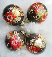 Dekorácie - Vianočné gule ručne maľované - 11136580_