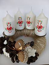 palmové adventné sviečky folklór 