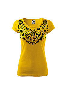 Topy, tričká, tielka - AKÝ KRAJ, TAKÝ KROJ (Žltá) - 11140038_