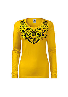 Topy, tričká, tielka - AKÝ KRAJ, TAKÝ KROJ (Žltá) - 11140076_