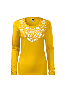 Topy, tričká, tielka - AKÝ KRAJ, TAKÝ KROJ (Žltá) - 11140077_