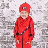 Detské oblečenie - Detská mikina - moonrise street creew red - 11137439_