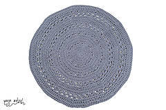 Úžitkový textil - Háčkovaný koberec STEEL Ø108 - 11138905_