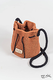 Batohy - Háčkovaná taška MIA, terracotta - 11139834_