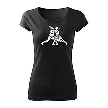 Topy, tričká, tielka - Folk motív Tanečníci dámske - 11142381_