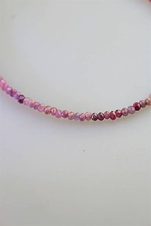 Náhrdelníky - rubín náhrdelník - jemný SUPERCENA! - 11142216_