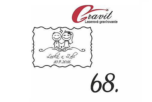 Materiál ručne robený - Svadobné razítko na želanie 68 - 11143080_