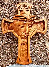 Dekorácie - Drevorezba Ježiš na kríži 3 - 11145112_