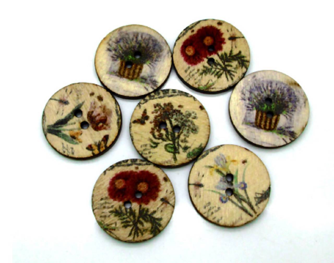 G104 Gombík drevený vintage 2 cm