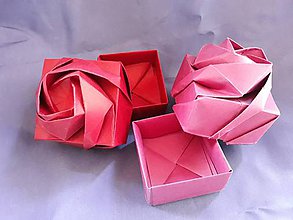 Úložné priestory & Organizácia - Darčeková krabička v tvare ruže - 11149499_