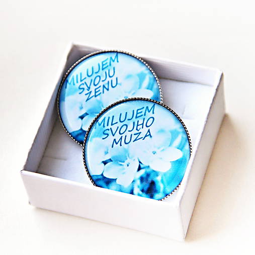 Brošne - Milujem svojho muža / ženu - brošňa - 11152839_