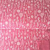 Textil - dvojitý bavlnený mušelín Lúčne kvety, šírka 130 cm - 11157987_