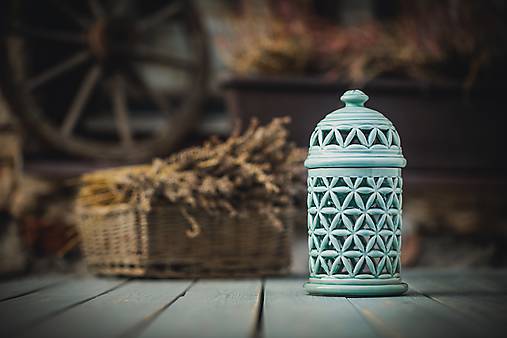Svietidlá - Aromalampa mint - KVĚT ŽIVOTA - 11158896_