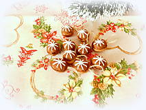 Dekorácie - Plstené vianočné oriešky - hnedé - 11158542_