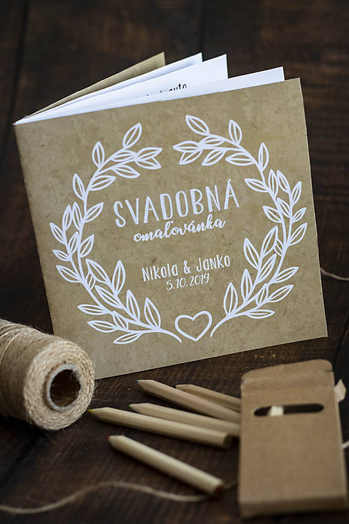 Papiernictvo - Svadobná omaľovánka pre najmenších ❤ - 11162479_