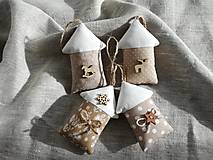 Dekorácie - Vianočné ozdoby,všeličo (mini-chalúpky) - 11167643_