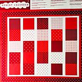 Textil - panel Adventný kalendár, 100 % bavlna USA, na dotvorenie - 11164997_