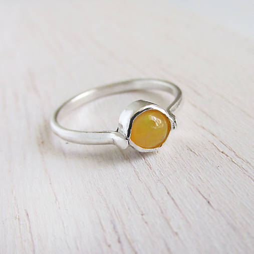 Prstene - Október: FireEye / EthiopOpal 5mm - 11166960_