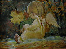 Kresby - Jesenný anjelik - 11165974_